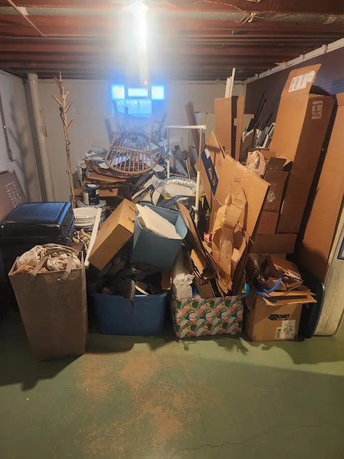 Roll-off dumpster container at job site for Construction Dumpster Rental in Palmer